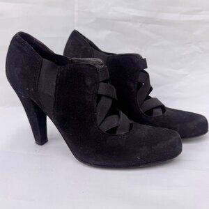 Donald J Pliner DARA Ankle Boots Womens US 10W Black Suede Leather Italy